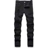 Men's Black Ripped Fit Jeans